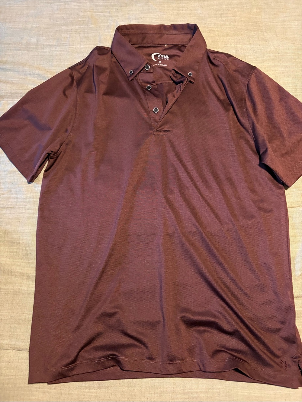 ZYIA Men's Polo Shirt - Burgundy